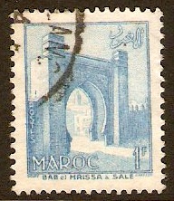 French Morocco 1955 1f Blue. SG449.