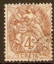 Crete 1902 4c Brown. SG4.
