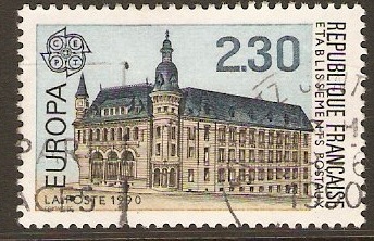 France 1990 2f.30 Europa Stamp - P.O. Buildings. SG2978. - Click Image to Close