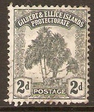Gilbert and Ellice Islands 1911 2d Grey. SG10.