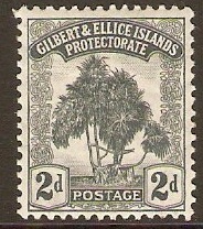 Gilbert and Ellice 1911 2d Grey. SG10.