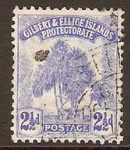 Gilbert and Ellice Islands 1911 2d Blue. SG11.