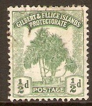 Gilbert and Ellice Islands 1911 d Green. SG8.
