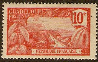Guadeloupe 1905 10c Carmine. SG65.