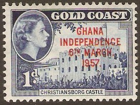 Ghana 1957 1d Independence Series. SG171.