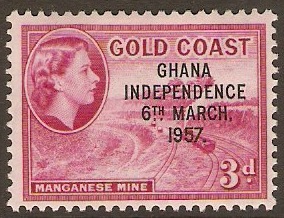 Ghana 1957 3d Independence Series. SG175.