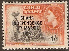 Ghana 1957 1s Independence Series. SG178.
