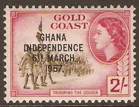 Ghana 1957 2s Independence Series. SG179.