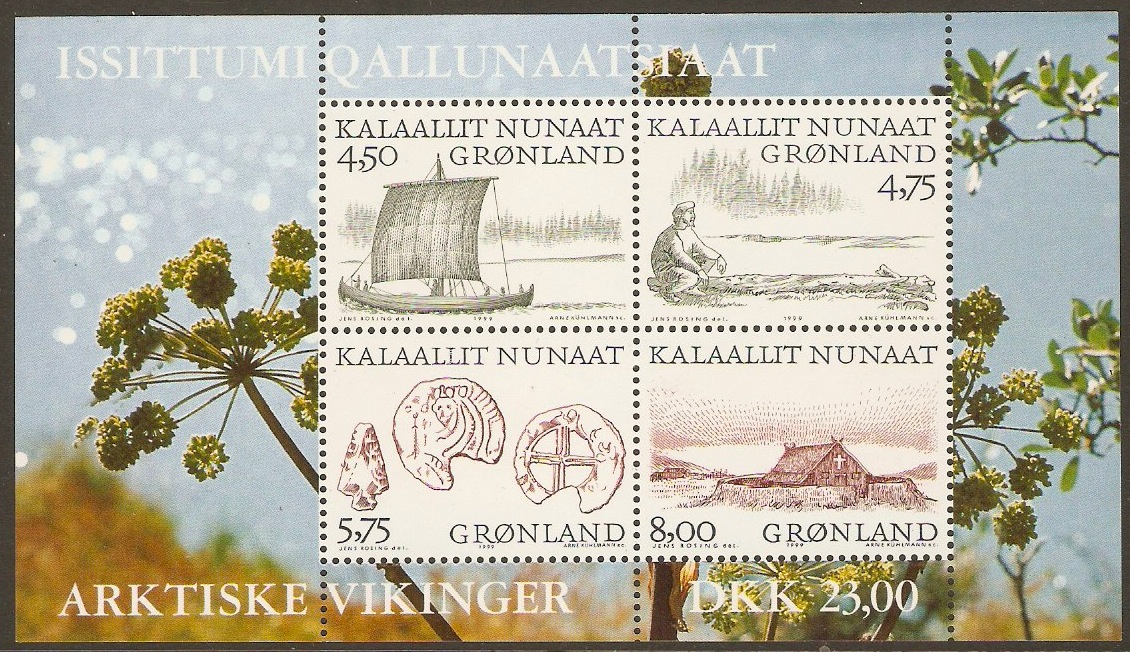 Greenland 1999 Vikings Sheet. SGMS359.