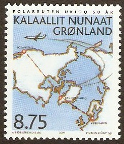 Greenland 2004 Flight Anniversary Stamp. SG445.
