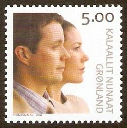 Greenland 2004 5k.50 Royal Wedding Stamp. SG452.