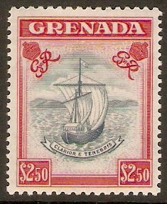 Grenada 1953 $2.50 Slate-blue and carmine. SG204.