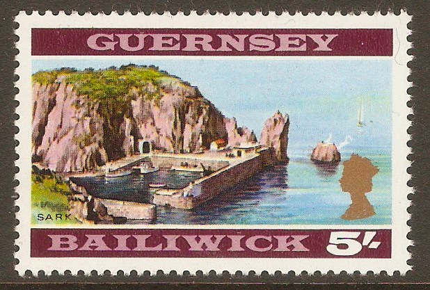Guernsey 1969 5s Multicoloured. SG26.