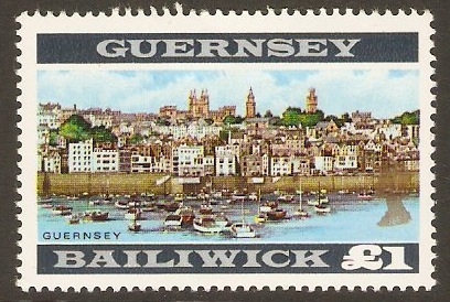 Guernsey 1969 1 View of Guernsey Stamp. SG28a.