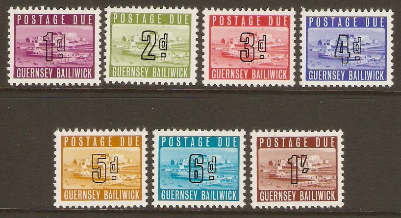 Guernsey 1969 Postage Due set. SGD1-SGD7.