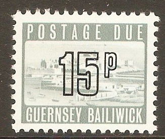 Guernsey 1971 15p Grey - Postage Due. SGD17.