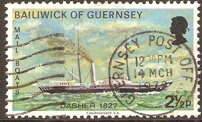 Guernsey 1972 2p Mail Packet Boats Series. SG68.
