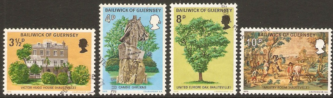 Guernsey 1975 Victor Hugo Stamps Set. SG126-SG129.