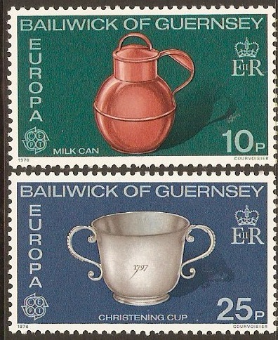 Guernsey 1976 Europa Stamps Set. SG136-SG140.