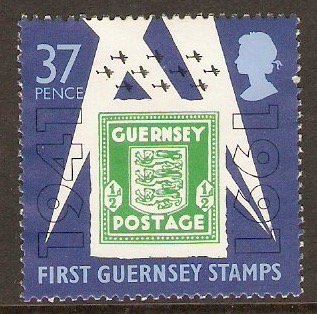 Guernsey 1991 37p First Stamps Anniversary set. SG517.