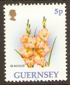 Guernsey 1992 5p Flowers Series. SG566