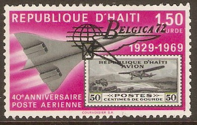 Haiti 1972 1g.50 "Belgica 72" series. SG1259.