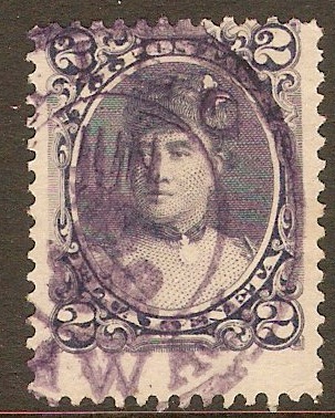 Hawaii 1890 2c Slate-violet. SG53.