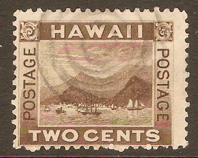 Hawaii 1894 2c Brown. SG78.