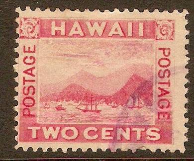 Hawaii 1899 2c Rose. SG90.