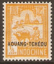 Kwangchow 1927 15c Yellow. SG74.