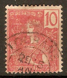 Indo-China 1904 10c Rose. SG34.