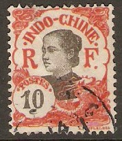 Indo-China 1907 10c Scarlet. SG55.