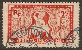 Indo-China 1931 2p Scarlet. SG196.