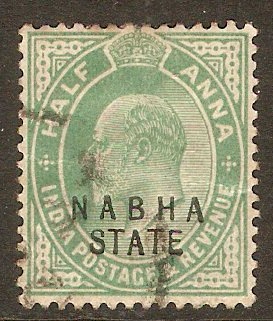 Nabha 1907 a Green. SG47.