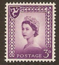 Isle of Man 1958 3d Queen Elizabeth II Definitives series. SG2p.
