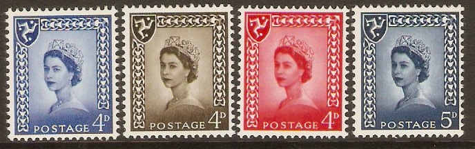 Isle of Man 1968 Queen Elizabeth II Definitives set. SG4-SG7.