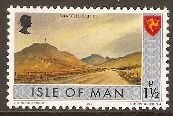 Isle of Man 1973 1p Definitive Series. SG14