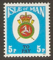 Isle of Man 1981 5p Postage Due series. SGD19