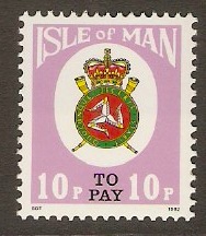 Isle of Man 1981 10p Postage Due series. SGD20