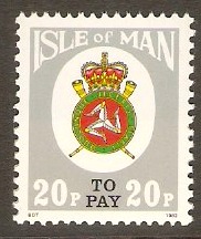 Isle of Man 1981 20p Postage Due series. SGD21
