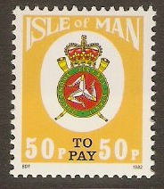 Isle of Man 1981 50p Postage Due series. SGD22
