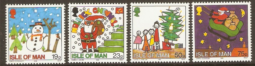 Isle of Man 1996 Christmas Set. SG726-SG729.