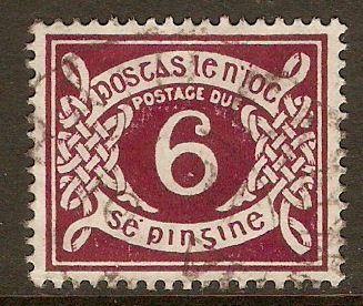 Ireland 1925 6d Plum - Postage Due. SGD11.