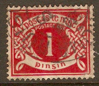 Ireland 1925 1d Carmine - Postage Due. SGD6.
