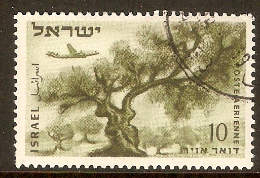Israel 1953 10pr Air series - Olive tree. SG76.