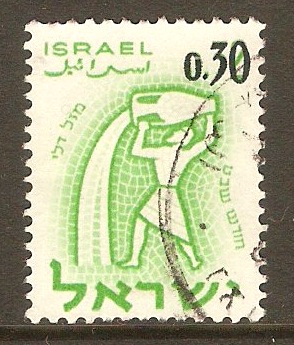 Israel 1961 30a on 32a Surcharge series. SG226.