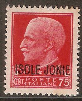 Ionian Islands 1941 75c Red. SG7.