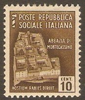 Social Republic 1944 10c Brown. SG107.