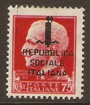 Social Republic 1944 75c Carmine. SG60.