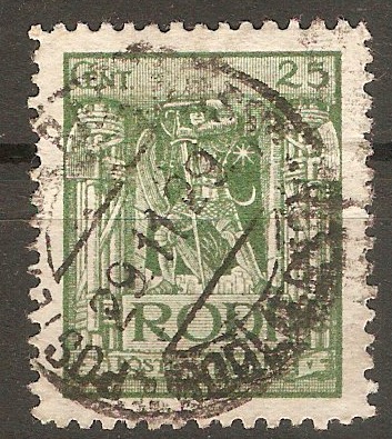Rhodes 1929 25c Green. SG20B. - Click Image to Close
